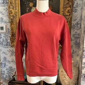Madewell 100% cotton vintage red wash  crew neck sweatshirt size XS